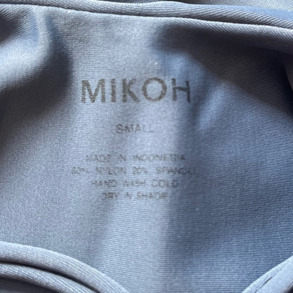 Mikoh blue deep plunge one piece swimsuit size small - Picture 6 of 8